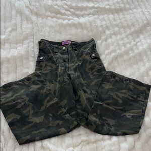 edikted low rise camo baggy cargo pants